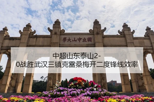 中超山东泰山2-0战胜武汉三镇克雷桑梅开二度锋线效率